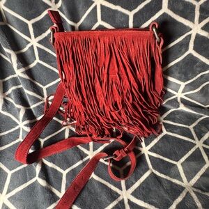 Idyllwind Red Fringe Crossbody Bag